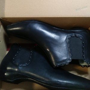 Jambu Studded Leather Booties